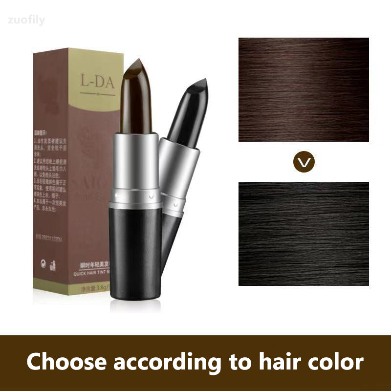 Crema de Color de Cabello Temporal Negro Marrón para Cobertura de Canas