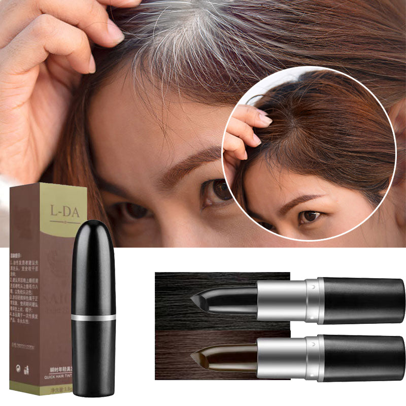 Crema de Color de Cabello Temporal Negro Marrón para Cobertura de Canas