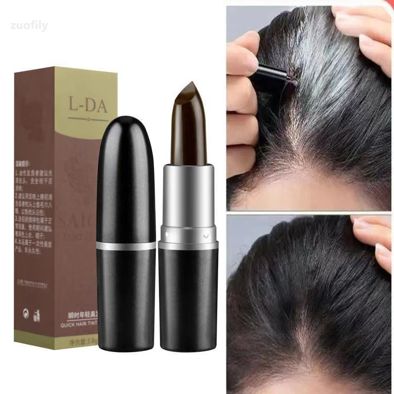 Crema de Color de Cabello Temporal Negro Marrón para Cobertura de Canas